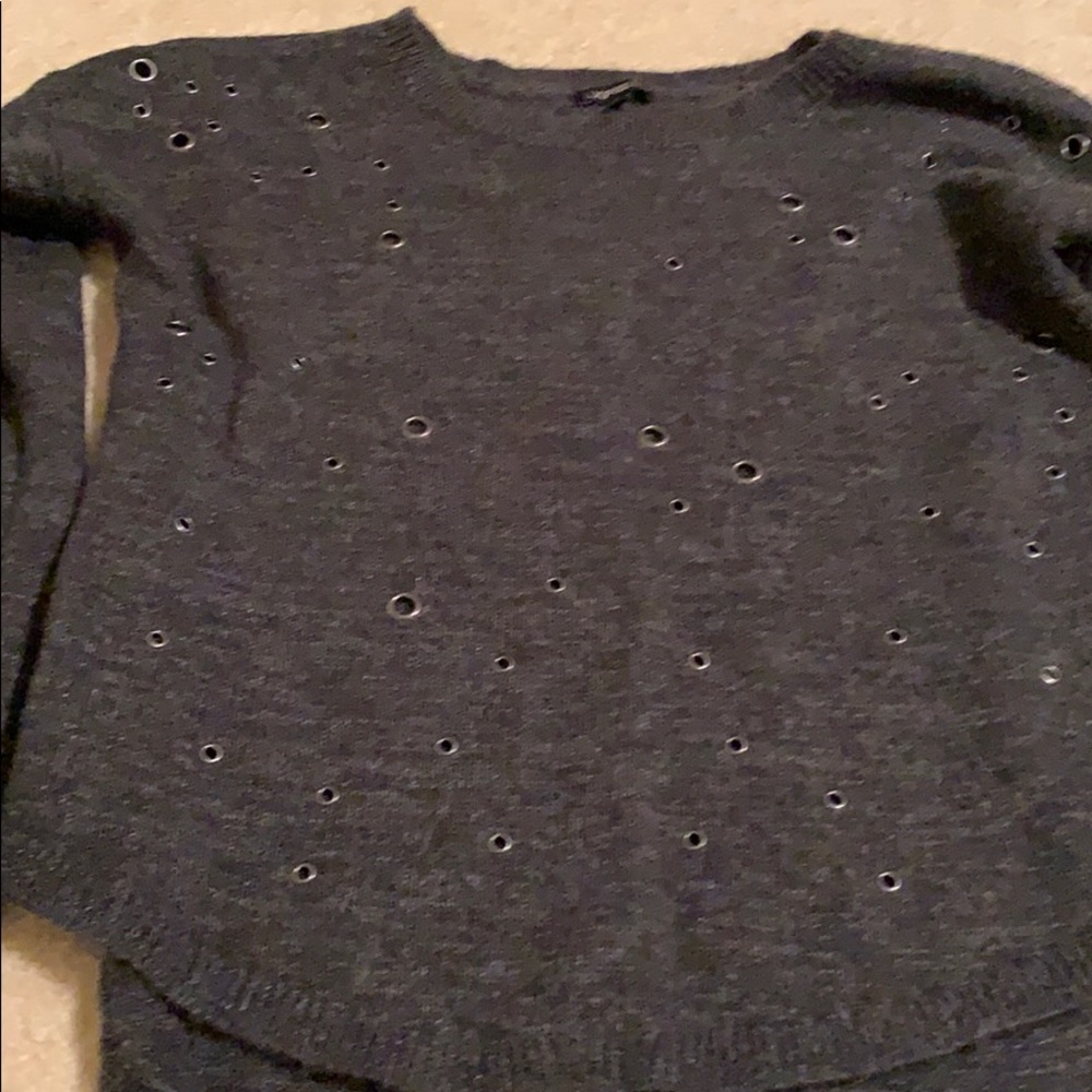 Gray winter sweater